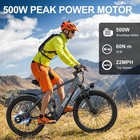 Free Us Shipping 500w 36v 24in Electric Bike For Adult 22mph 13ah Mountain Ebike