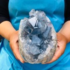 4 46lb Natural Blue Celestite Geode Quartz Crystal Mineral Specimen Healing