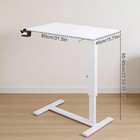 Adjustable Overbed Bedside Table With Wheels Bed Desk  For Hospital And Home Use