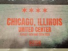 Nine Inch Nails Chicago August 19 20 Poster Peel It Back United Center 8 19 8 20