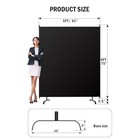 Room Divider Panel  100  Blackout Privacy Screens With Wider Feet  5ft X 6ft    