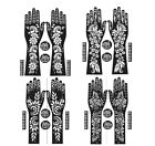Full Hand Mehndi Stencil Design Henna Tattoo Stencils Women Girls Set Of 4