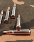 308 Win  Snap Caps Set Of 5  nickel And Fmj  Real Weight  