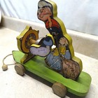 Vintage Fisher Price Wooden Pull Toy Popeye The Sailor  1929 King Features