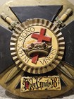 Antique 19th C  Masonic Knights Templar Grail 58 Commandary Victorian Lodge Sign