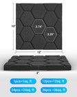 Acoustic Panels high Density soundproof Studio Wall Panels sound 36 Black