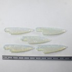 5 Opalite Ornamental Knife Blades   6028