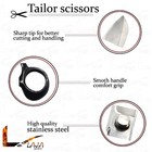 Tailor Scissors 8  Sewing Dressmaking Upholstery Fabric Cutting Shears Black