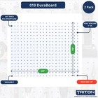 Heavy Duty Poly Pegboards - Set Of 2 Duraboard Wall Panels Each 22 x18 x1 4 with