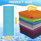 Microfiber Cooling Towel Instant Chill Breathable Neck Wrap For Sports Gym