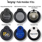 Keysy Fob Holder For Watch Band    fits Hid Proximity Apple Airtag Keysy Round Fob
