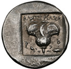 88-84 B c  Caria  Rhodes Silver Ar Drachm  ngc Xf 