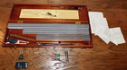 Vntg  K e Leroy Lettering Set Keuffel   Esser Drafting Kit Mahogany Wood Case