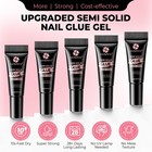 Luckyfairy 5pcs Super Strong Nail Glue For Press On Nails  Fast-drying Black 