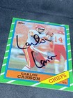 Carlos Carson 1986 Topps  307 Kansas City Chiefs Auto Autographed Signed Card