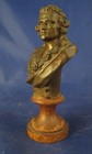 Schiller Antique Bronze Bust On Wood Base   By Kalmar