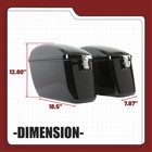 Motorcycle Saddlebags Hard Side Saddle Bags Luggage Case For Harley Honda Yamaha
