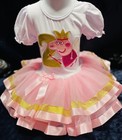 Pig Princess Birthday Party  Tutu Dress Pink 2nd Birthday
