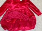 Koala Kids Baby Girls Red Velvet Christmas Dress Long Sleeve Size 3-6 Months