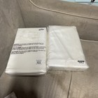 Set Of 2 Pottery Barn Design Crew Basics King Shams White Cotton  