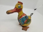 Nice Vintage J  Chein  1940 s Tin Litho Wind Up  151 Sailor Duck   2