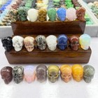 20pc Natural Mini Mix Quartz Hand Carved Skull Crystal Reiki Healing