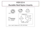 Hsk 63a  Hsk 63c  Hsk 63e   Durable Red Nylon Cnc  Inserts With Tabs  25 Pcs