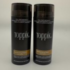 2 Packs Toppik Hair Building Fibers Medium Brown 27 5 Dark Brown Light Brown