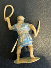 Vintage 5 Plastic Painted Roman Soldiers Lot Medieval Size 2 5      Hong Kong    