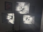 Softbox Studio Lighting Set Of 3 Square rectangle Continuous With Stands