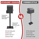 Floor Standing Offering Box  Suggestion Box With Stand  Heavy Duty Metal Locking
