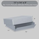   Archival Storage Box  Museum Preservation Organizer With Drop Front Design    