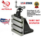 New Lathe Vertical Milling Slide Attachment Fixed Base 4  X 5  Inch Usa Actools