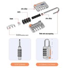  4 Digit Combination  Padlock Travel Luggage Suitcase Bag Lock School Gym Locker
