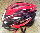 Bicycle Red Helmet visors gloves Bundle New Womans Size Medium  Mens Small