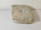 Vtg Victorian Style Floral Tapestry Diamond Trinket Jewelry Sewing Redwood Box