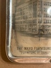 Vintage Glass Paperweight The Mayo Furniture Company Est 1902 Ca   John Mayo