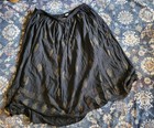 Vintage Black Gold Metallic Maxi Skirt Women s Boho Peasant Festival Skirt