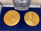 Pratt   Whitney 1977 Paris Air Show Lindbergh 50th Anniversary Table Medal Set