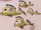 Vintage Set Of Four Mid Century Fish Wall Art Tropic Treasures By Ceramicraft