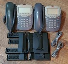 Lot Of 2 Avaya 2410 Digital Display Ip Office Phones With Raised Stands Gray