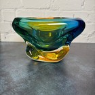 Paul Harrie Verdant Pacific Bowl Ph41b Thick Art Glass Piece Signed