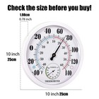 Indoor Outdoor Thermometer Large Wall Thermometer-hygrometer Waterproof New