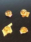 Vintage Collectible Four Canada Colorful Metal Pinbacks Lapel Pins Hat Pins