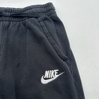 Nike Sweat Pants Girls Xl Black Solid Logo Embroidered Pockets    28126