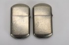 2 Vintage Metal Winston Cigarettes No Bull Flip Lighter Unused