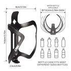 Cnc Bike Water Bottle Holder   2-pack Bike Bottle Cage For Mtb Road Bike   black