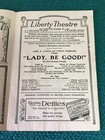1923 Vintage   Liberty Theatre  lady Be Good  Broadway Playbill   Fred Astaire