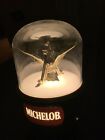 Vintage Michelob Dome Bar Light With Cast Iron Bracket