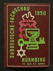 Travelstamps  1950 Germany Poster Stamp South German Trade Show Nuremberg Og Nh